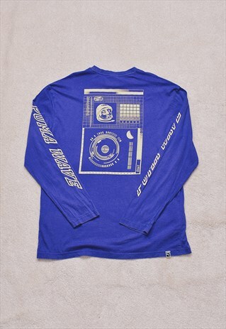VINTAGE PUMA PURPLE DOUBLE PRINT TOP