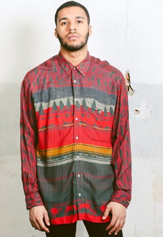VINTAGE 90S PATTERNED SHIRT