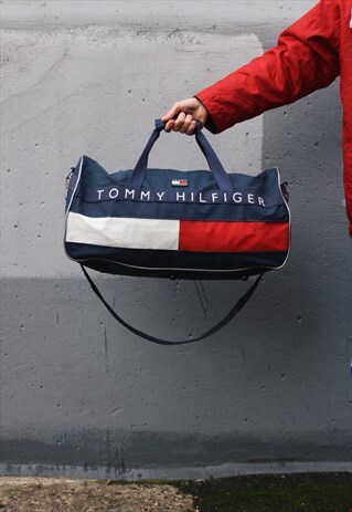 RARE VINTAGE TOMMY HILFIGER DUFFLE WEEKEND BAG