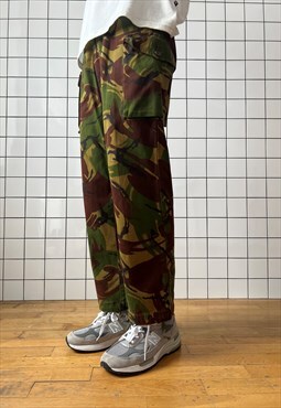 Vintage DPM Camo Cargo Pants Military US Army 90s Green