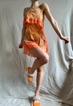 Vintage Y2K Dress Orange 