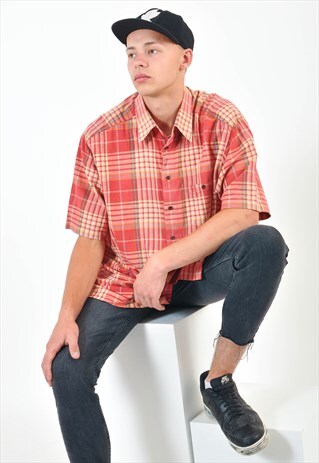 VINTAGE SHORT SLEEVE CHECKED SHIRT