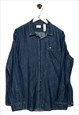 Vintage Dockers Denim Shirt Classy Look Blue