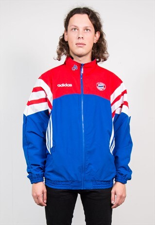 VINTAGE 90'S ADIDAS BAYERN MUNICH TRACKSUIT JACKET TOP