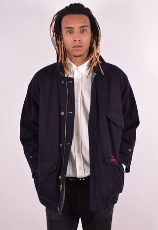 FERRARI MENS VINTAGE REVERSIBLE JACKET LARGE BLUE