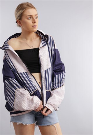 VINTAGE OVERSIZED FESTIVAL SHELL JACKET X389