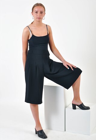 VINTAGE CULOTTES SHORTS IN BLACK