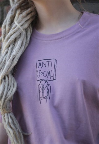 SALE - CROP ANTISOCIAL TEE