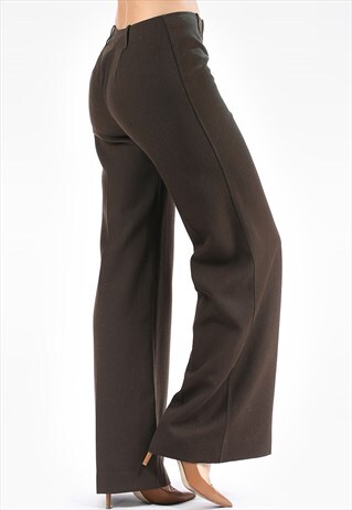 VINTAGE BELL BOTTOM TROUSERS WOOL BLEND