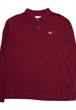 Y2K Lacoste Made In France long Sleeve polo Shirt