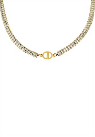 AUTHENTIC DIOR CD PENDANT- REWORKED NECKLACE