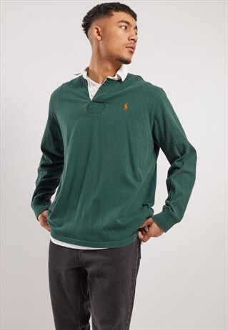 VINTAGE RALPH LAUREN LONG SLEEVE POLO TOP