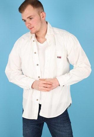 VINTAGE NAPAPIJRI SHIRT IN WHITE NS226