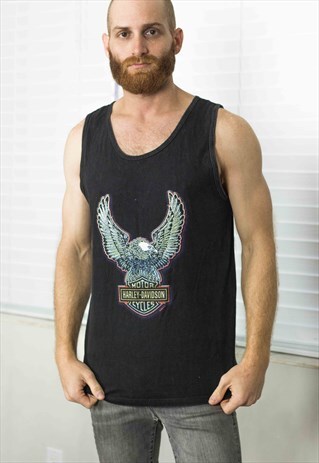VINTAGE HARLEY DAVIDSON SLEEVELESS T-SHIRT 90S M 6