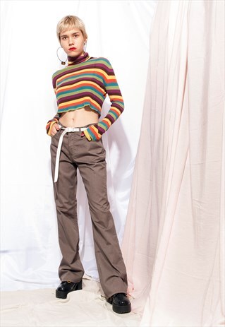 VINTAGE TOMMY HILFIGER TROUSERS 90S STRAIGHT BOYFRIEND PANTS
