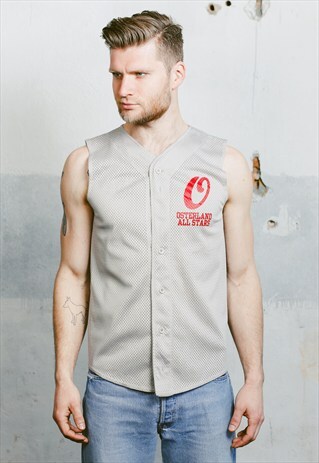 VINTAGE 90S USA BASEBALL SPORTS JERSEY