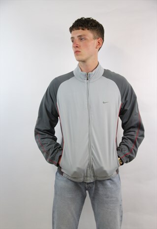 VINTAGE NIKE 90'S GREY SPORTS JACKET