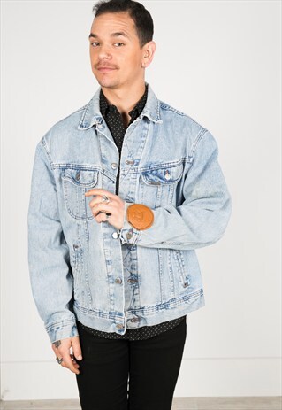 LAST UNIT SALE / VINTAGE 80S LEE PATCHED DENIM JACKET