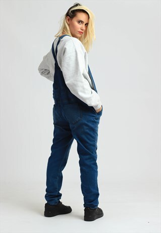 VINTAGE DENIM LONG LENGTH DUNGAREES