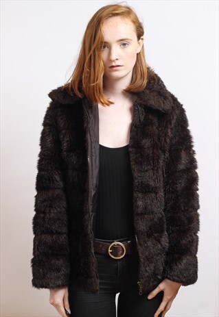 VINTAGE FAUX FUR JACKET
