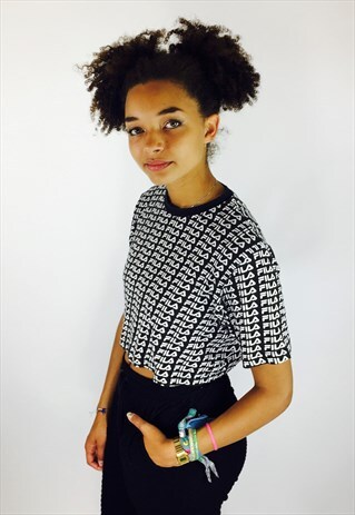 FILA WHITE LINE CROP TOP