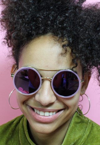 PINK REFLECTIVE SUNGLASSES
