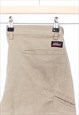 VINTAGE DICKIES SHORTS CREAM EMBROIDERED LOGO WITH POCKETS