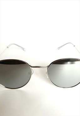 Silver circular round sunglasses