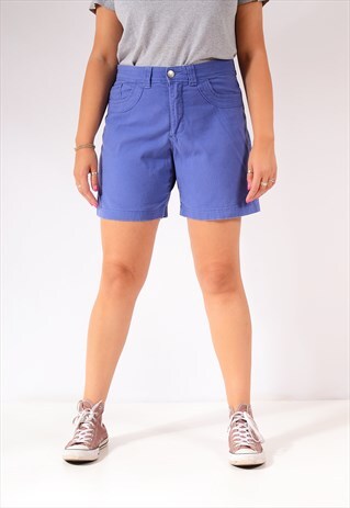 VINTAGE LEE STRETCH DENIM SHORTS INDIGO