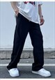 BLACK RELAXED FIT PANTS TROUSERS