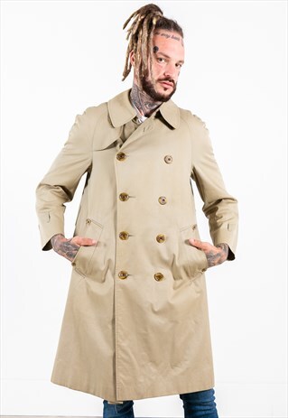 VINTAGE 80S ORIGINAL AQUASCUTUM TRENCH / S7633