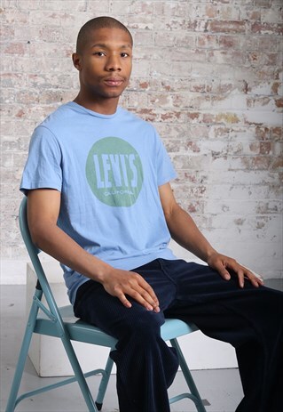 VINTAGE LEVIS PRINT T-SHIRT BLUE