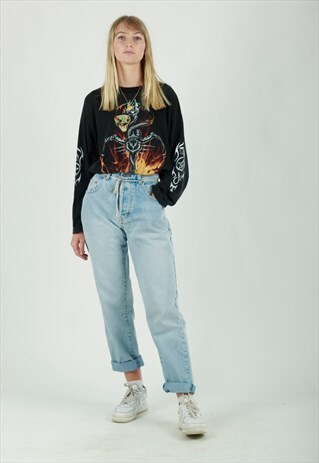 VINTAGE Y2K GOTHIC PRINT LONG SLEEVE TSHIRT