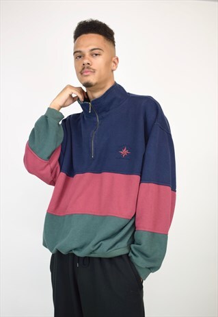 VINTAGE 90'S 1/4 ZIP SWEATSHIRT
