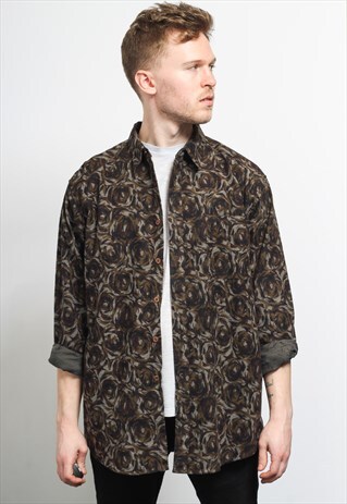 VINTAGE AZTEC PATTERNED SHIRT