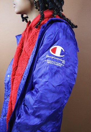 VINTAGE CHAMPION SPORT LONG HOODED COAT
