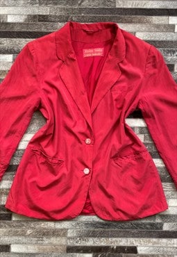 Vintage Red Blazer