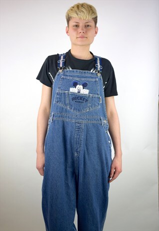 VINTAGE 90'S MICKEY MOUSE DUNGAREES