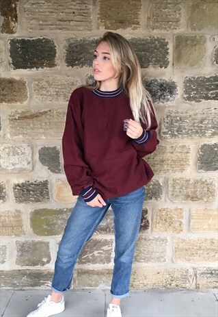 VINTAGE OVERSIZED CHAMPION UNIVERSITY SWEATSHIRT JUMPER XL