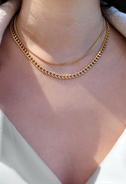 Women's 24" 3mm Connell Curb Necklace Chain - Gold