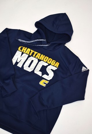 VINTAGE 90S ADIDAS NAVY HOODIE