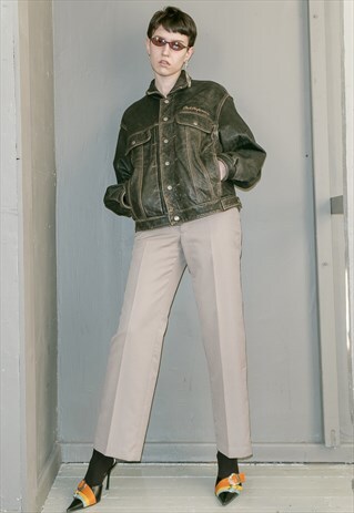 VINTAGE LEATHER JACKET / UNISEX