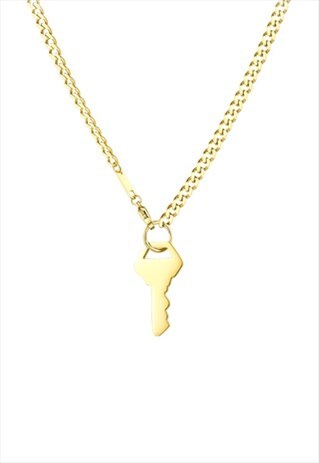 GOLD KEY TO THE CITY NECKLACE