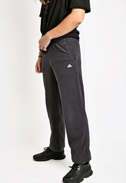ADIDAS vintage grey fleece joggers track pants Y2K 90s soft