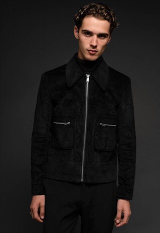 BLACK 1969 CORD JACKET