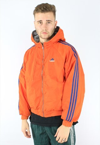 ADIDAS CLASSIC REVERSIBLE HOODED RAIN COAT