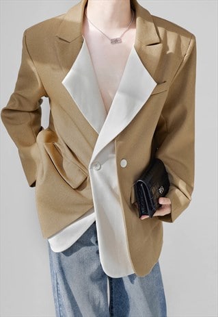 Men's premium khaki suit jacket AW2023 VOL.1