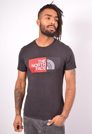 VINTAGE THE NORTH FACE T-SHIRT TOP BLACK