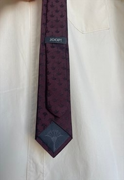 Vintage Burgundy Silk Joop Tie