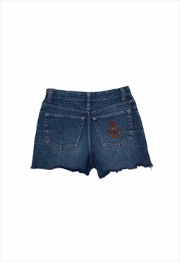 Womens Vintage 80s Trussardi denim shorts blue high waisted